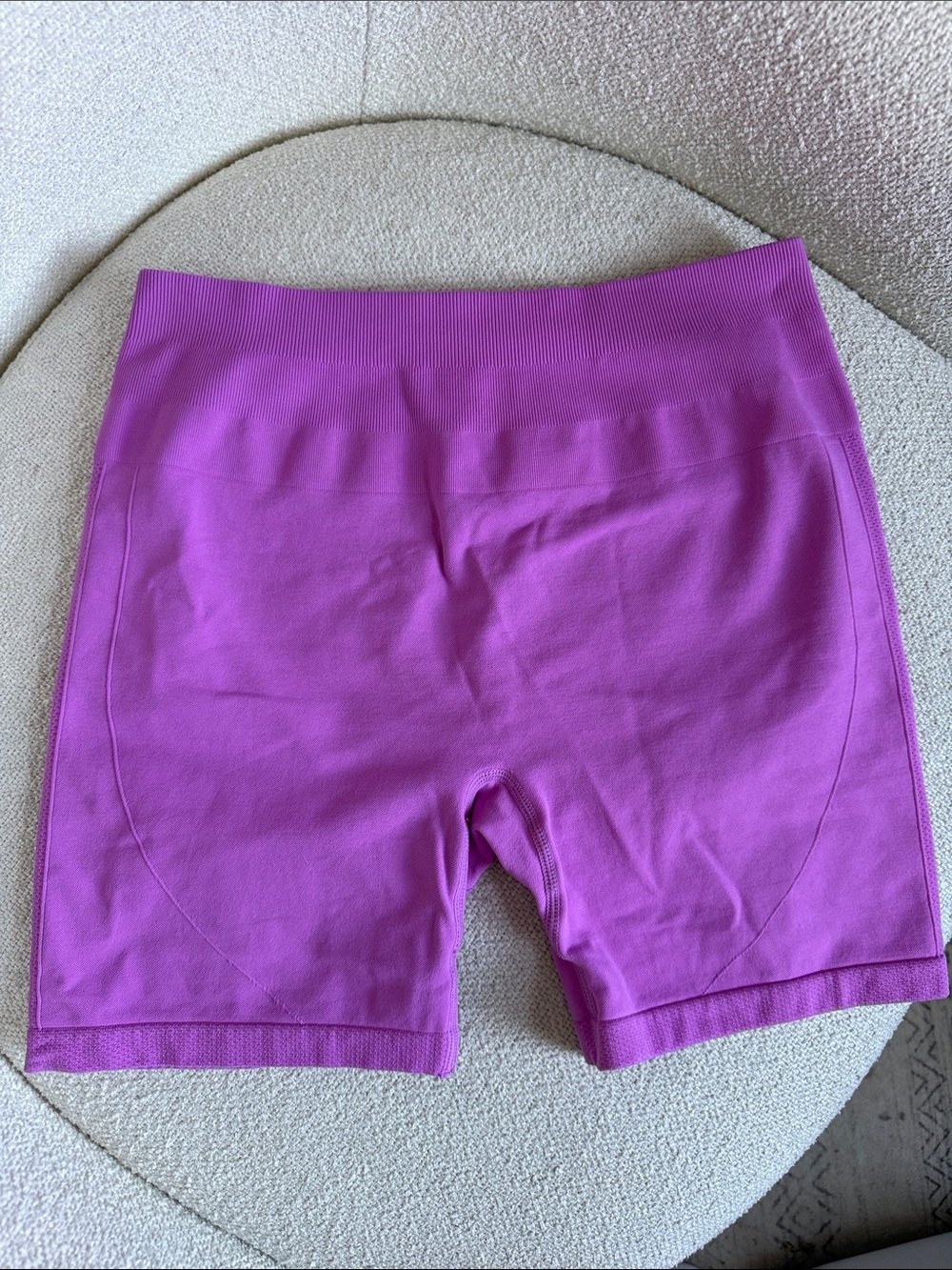 High-Waist Pink Seamless Bike Shorts for Women